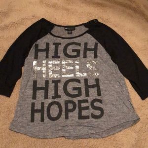 NWOT Lane Bryant 3/4 length T-shirt embellished